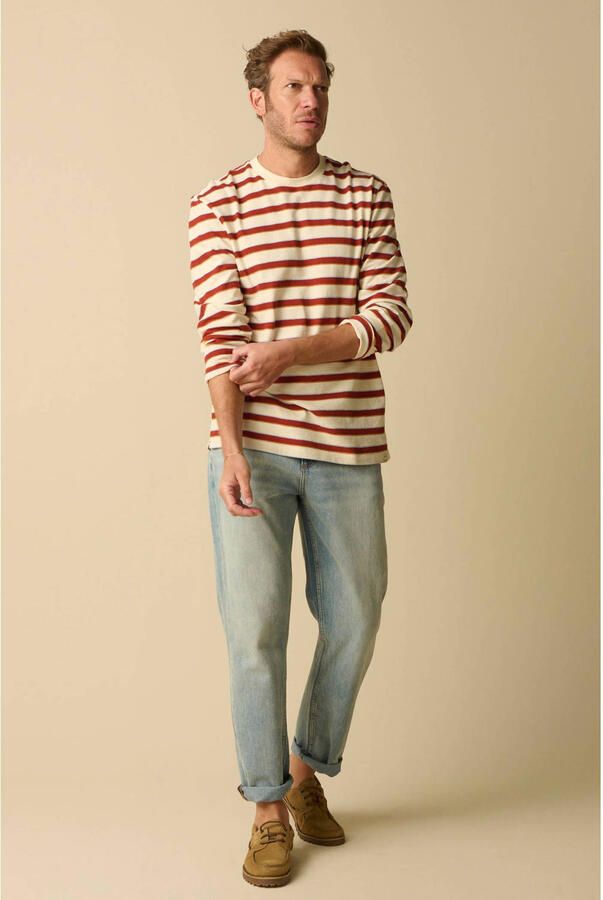 Sissy-Boy gestreepte longsleeve donkerrood - Foto 2
