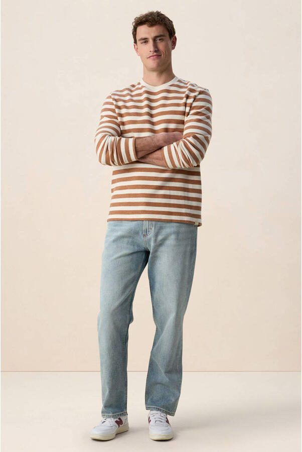 Sissy-Boy gestreepte sweater bruin - Foto 3
