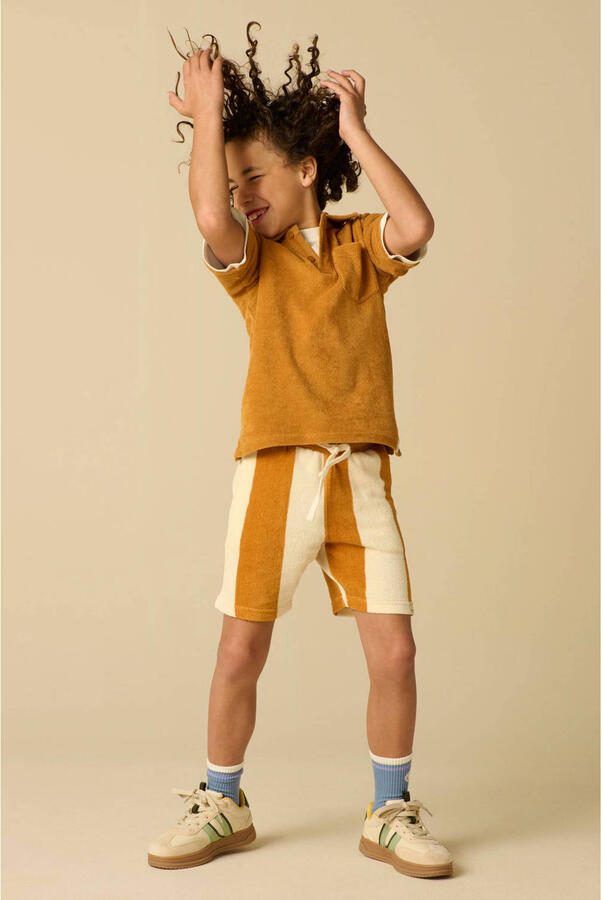 Sissy-Boy gestreepte sweatshort geel