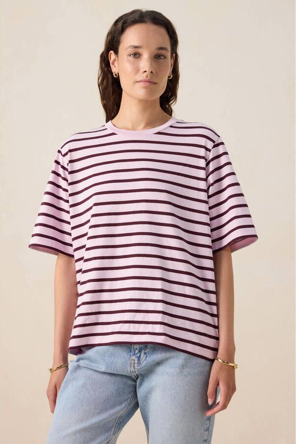 Sissy-Boy gestreepte T-shirt roze