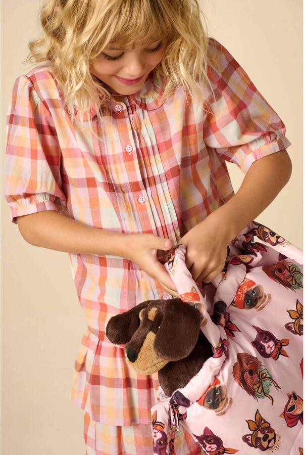 Sissy-Boy geruite blouse oranje