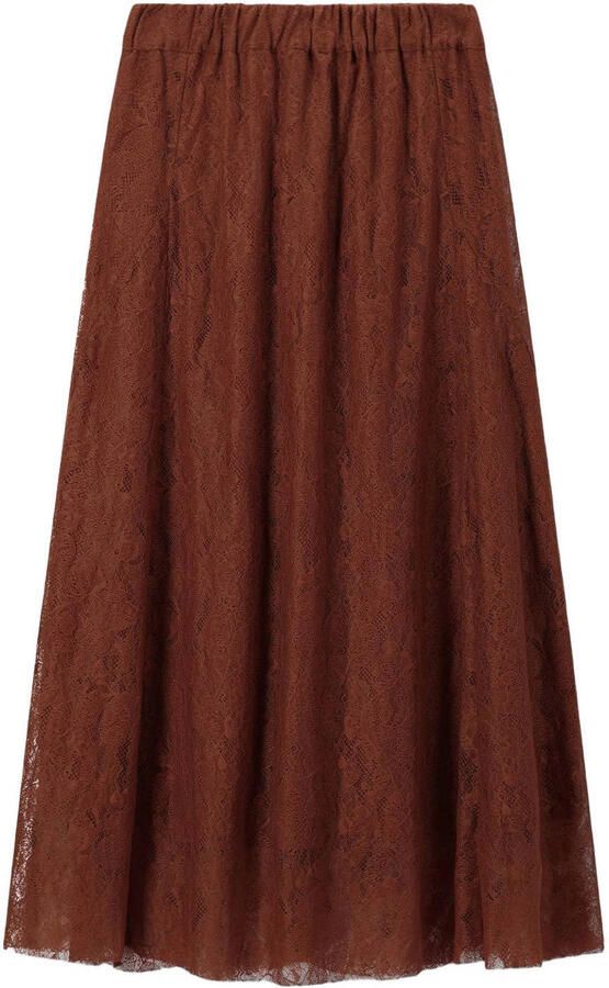 Sissy-Boy kanten midi rok donkerrood