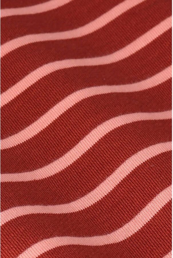 Sissy-Boy katoenen gestreepte sweater donkerrood - Foto 2