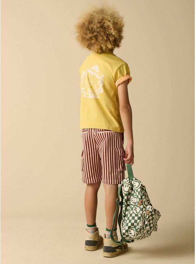 Sissy- katoenen rugzak met print groen wit - Foto 2