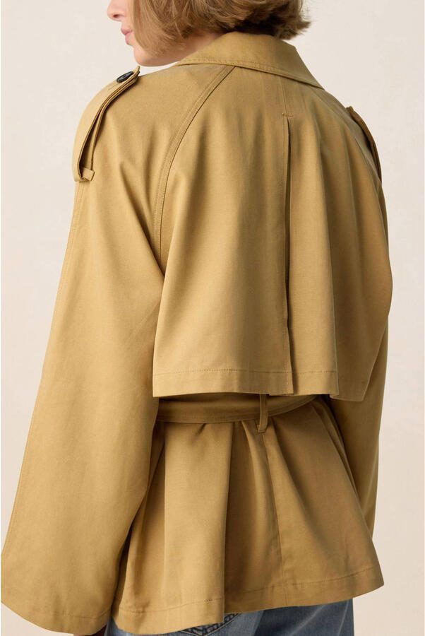 Sissy-Boy katoenen trenchcoat lichtbruin - Foto 3