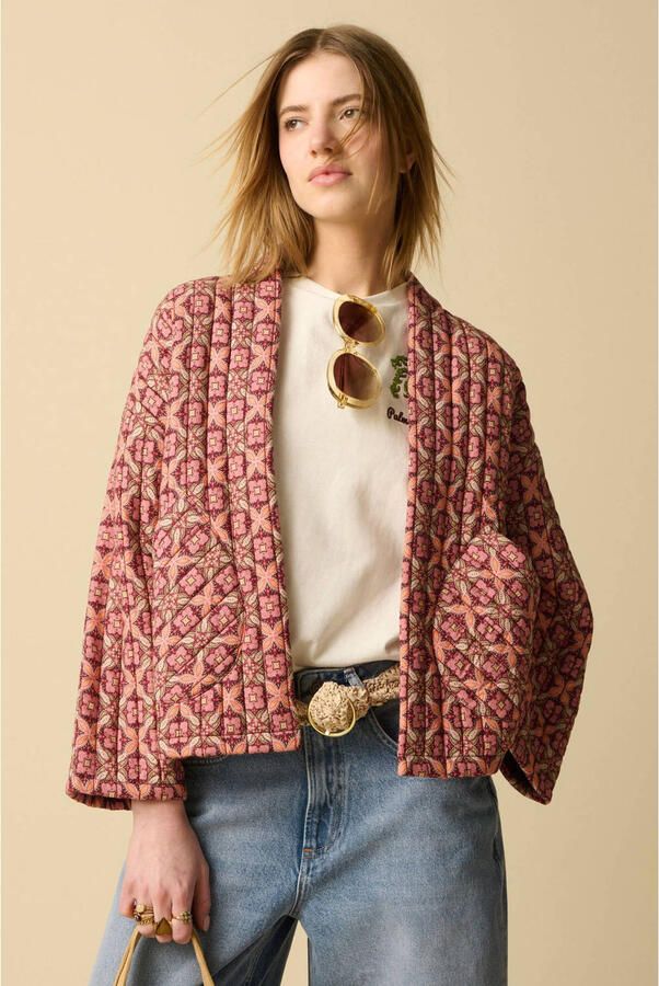 Sissy-Boy kimono jasje met print donkerrood
