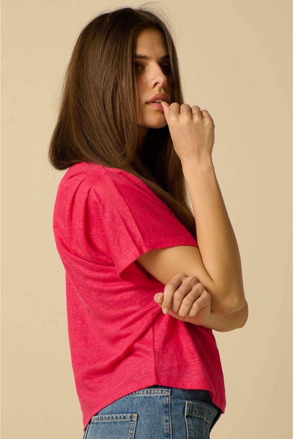 Sissy-Boy linnen T-shirt roze - Foto 2