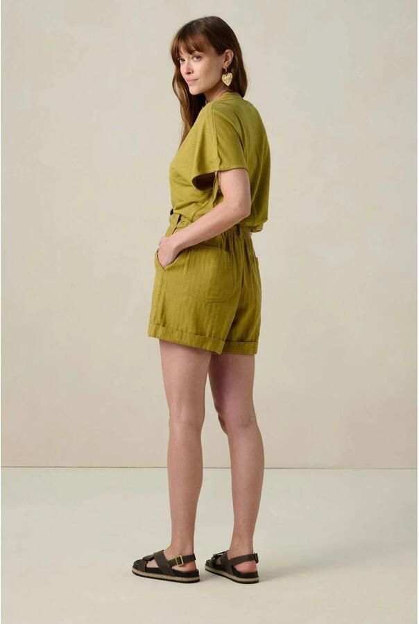 Sissy-Boy linnen top lichtgroen - Foto 3