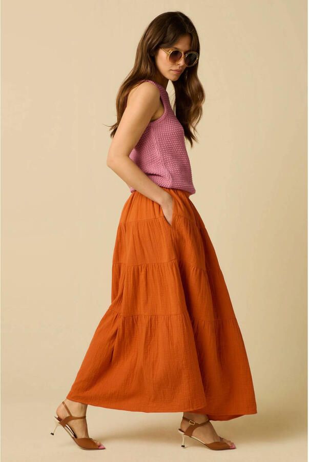 Sissy-Boy maxi rok oranje - Foto 3