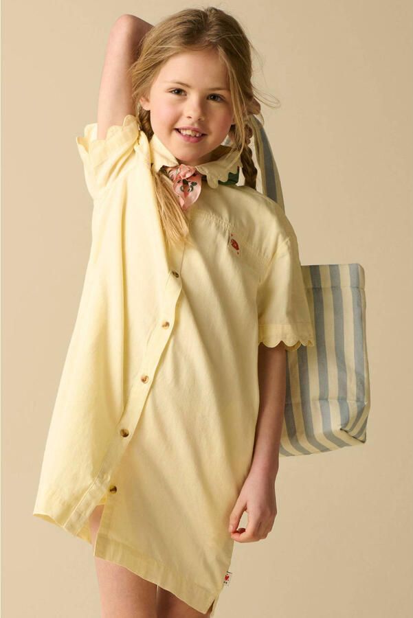 Sissy-Boy midi blousejurk lichtgeel