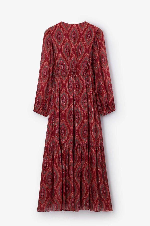 Sissy-Boy midi jurk met all over print rood - Foto 3