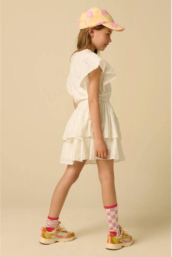 Sissy-Boy midi jurk met borduursels wit - Foto 2