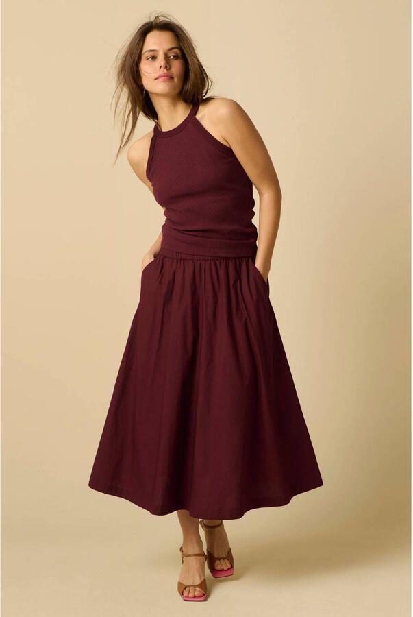 Sissy-Boy midi rok donkerrood