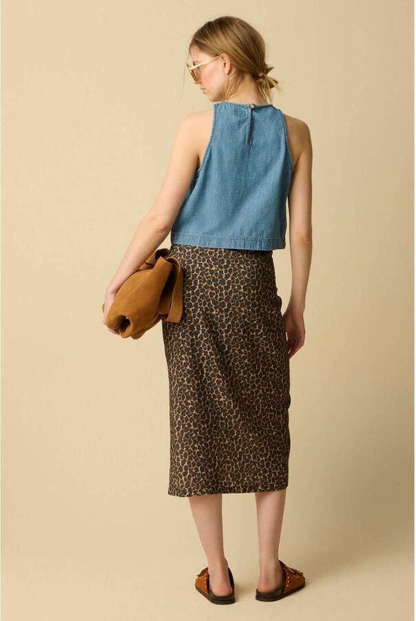 Sissy-Boy midirok met panterprint bruin - Foto 2