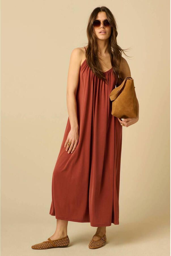 Sissy-Boy modal midi zomerjurk donkerrood