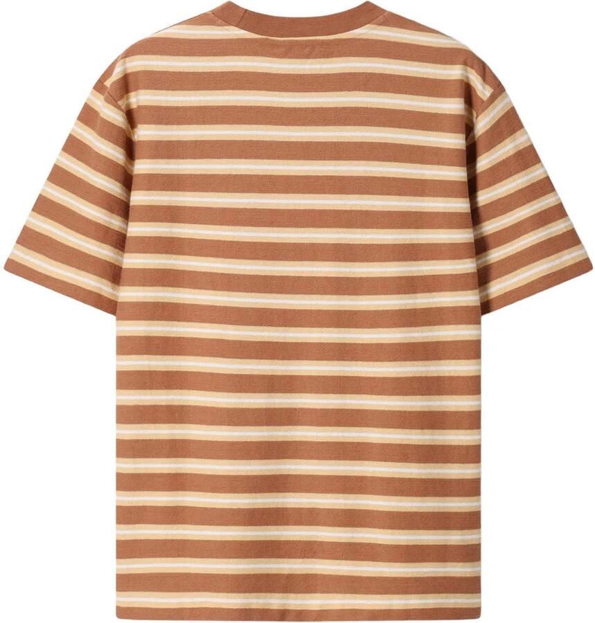 Sissy-Boy regular fit gestreept T-shirt bruin - Foto 2