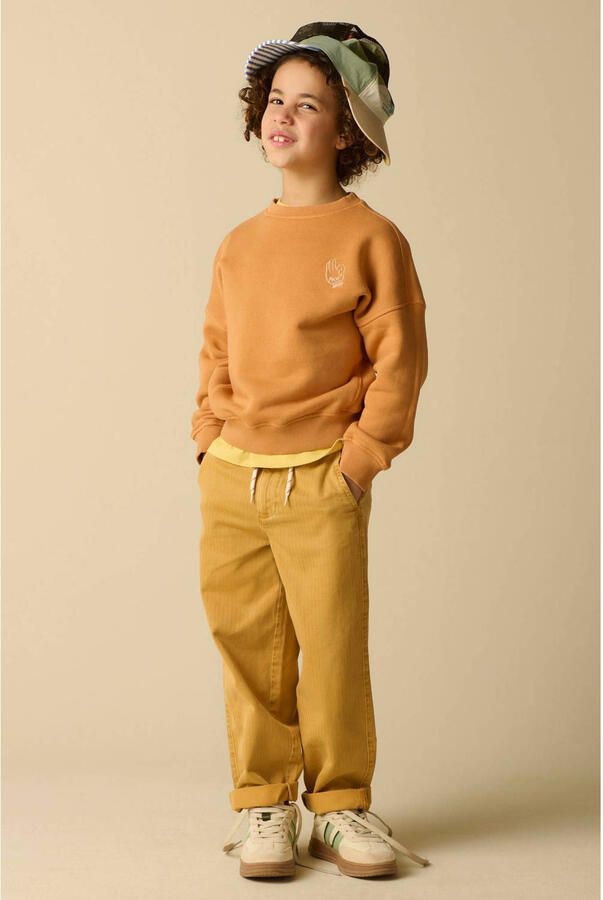 Sissy-Boy regular fit jeans met textuur geel