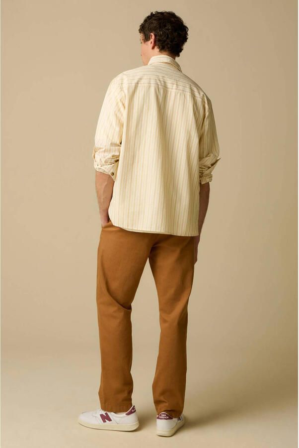 Sissy-Boy regular gestreept casual overhemd lichtgeel - Foto 2