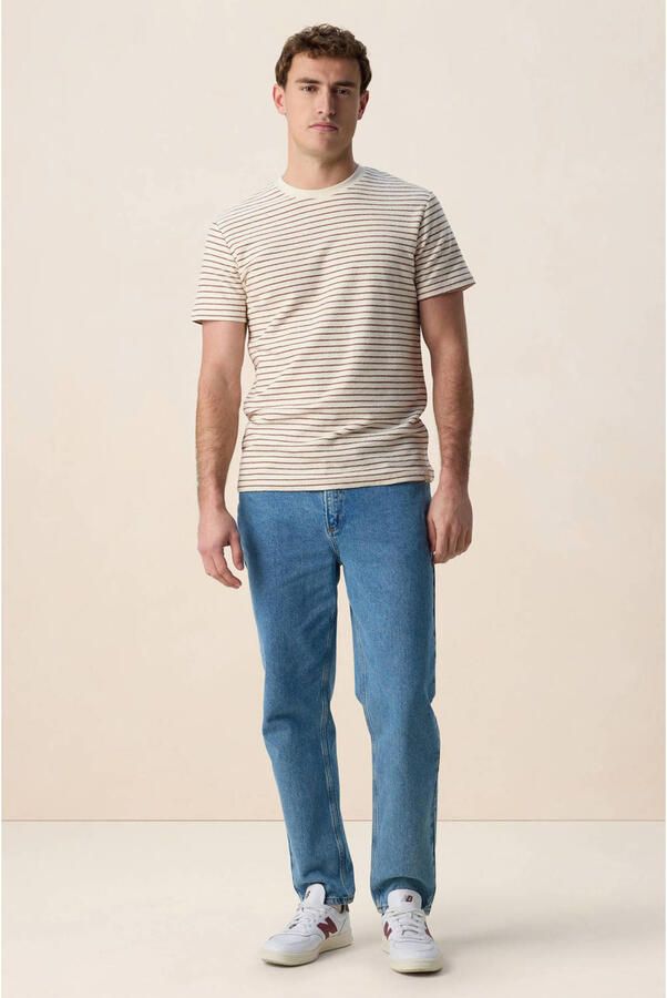 Sissy-Boy regular gestreepte T-shirt donkerbruin - Foto 3