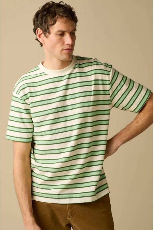 Sissy-Boy regular gestreepte T-shirt groen