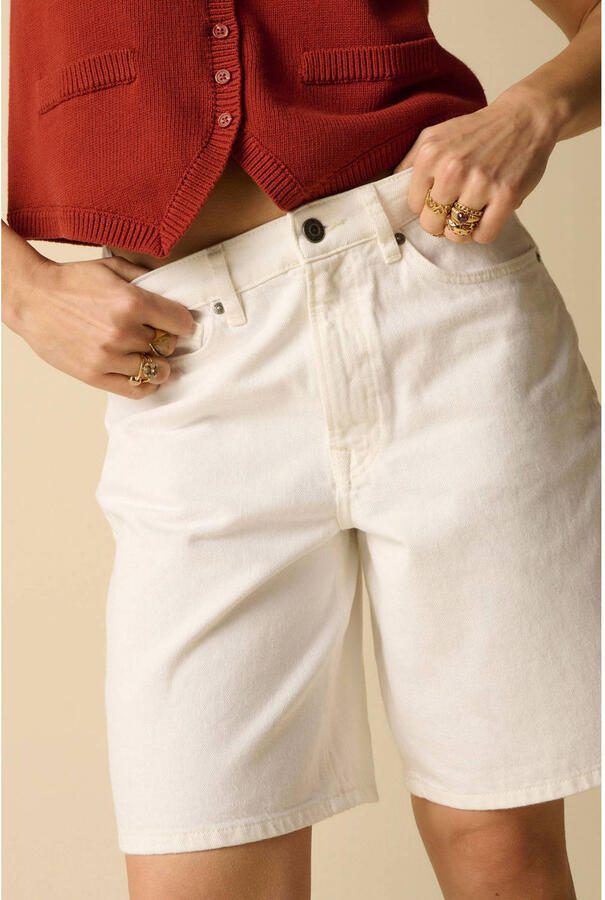 Sissy-Boy regular high waist broek ecru