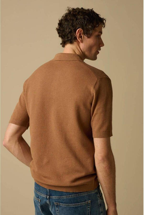 Sissy-Boy regular polo fijn gebreid bruin - Foto 2