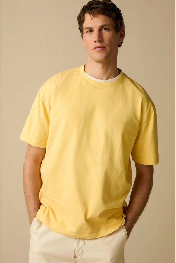Sissy-Boy regular T-shirt met backprint geel