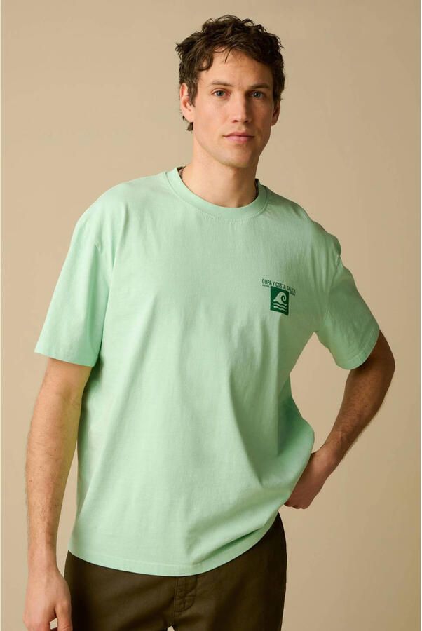 Sissy-Boy regular T-shirt met backprint groen
