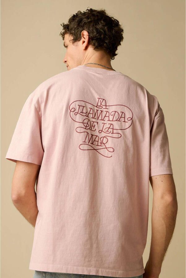 Sissy-Boy regular T-shirt met backprint roze - Foto 2