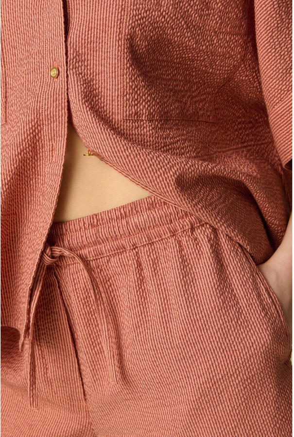 Sissy-Boy regular waist gestreepte broek roze - Foto 2