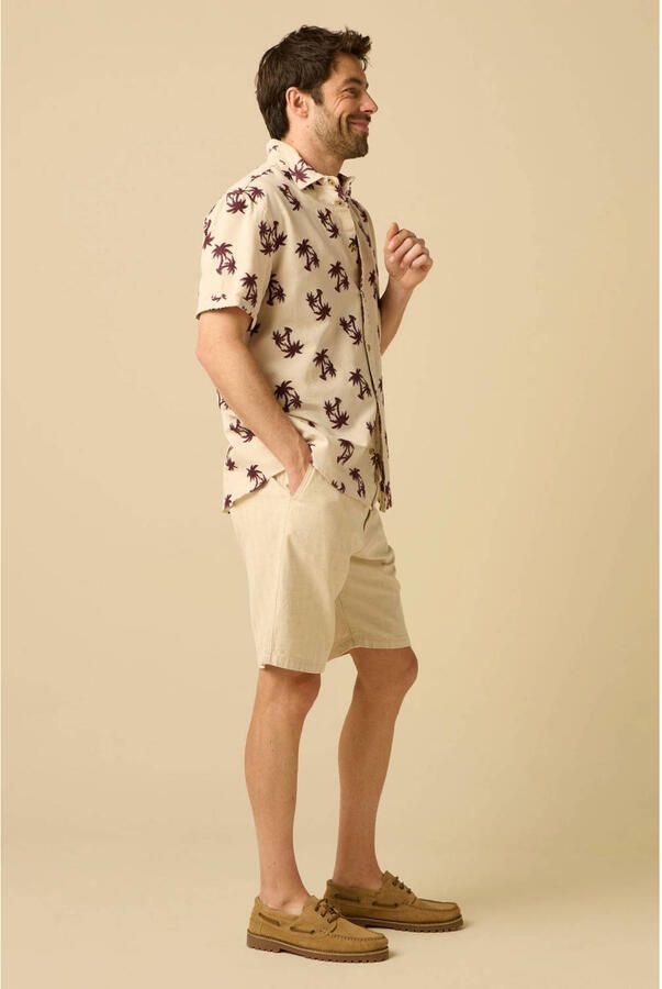 Sissy-Boy relaxed fit casual short met linnen wit - Foto 3