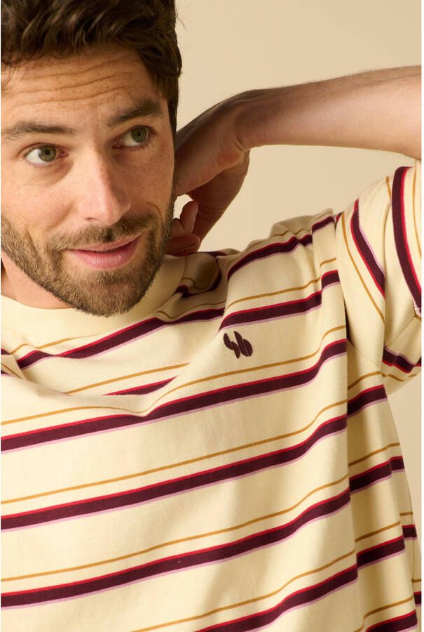 Sissy-Boy relaxed fit gestreept T-shirt wit - Foto 3