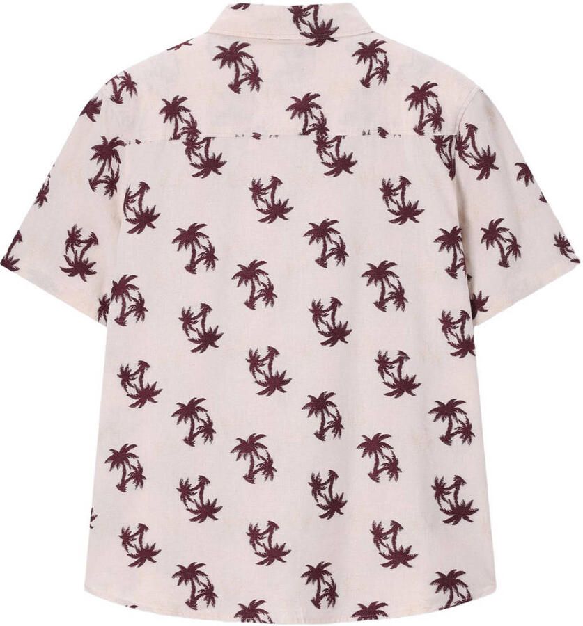 Sissy-Boy relaxed fit overhemd met print beige - Foto 2