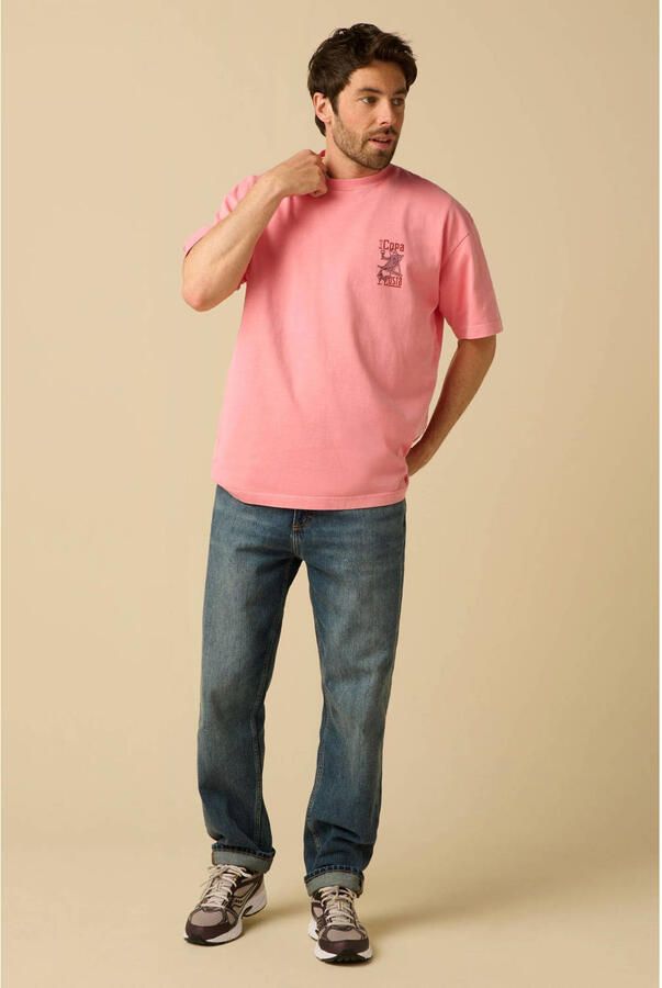 Sissy-Boy relaxed fit T-shirt met print rood - Foto 3