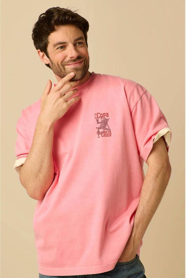 Sissy-Boy relaxed fit T-shirt met print rood