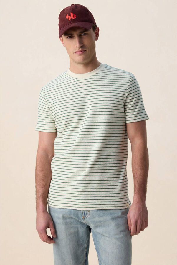 Sissy-Boy relaxed gestreepte T-shirt donkergroen