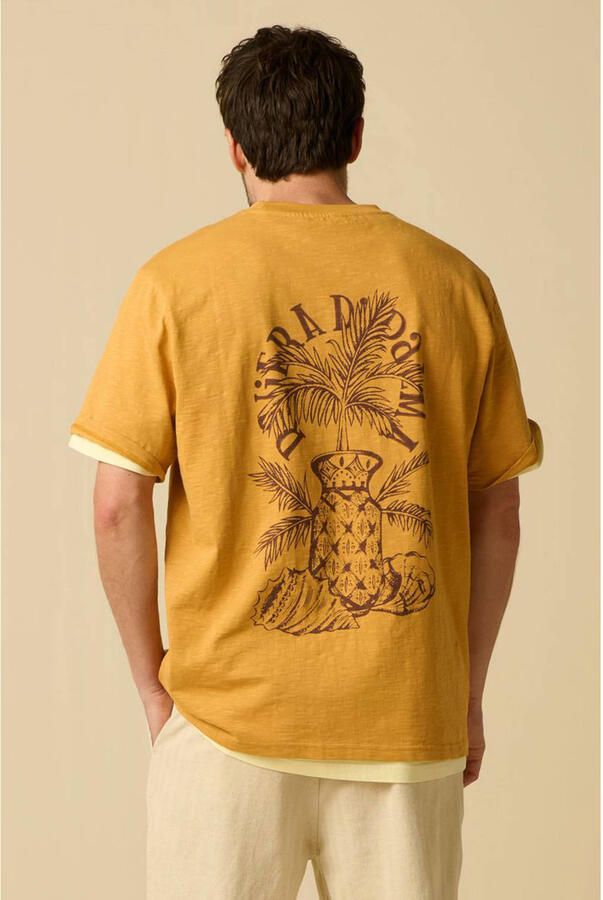 Sissy-Boy relaxed T-shirt met backprint geel - Foto 2