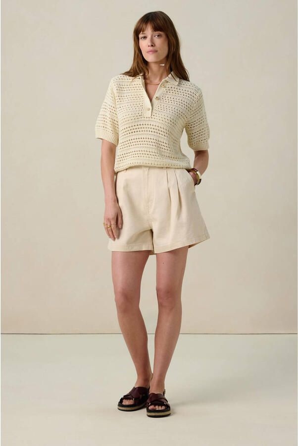 Sissy-Boy short met plooien beige