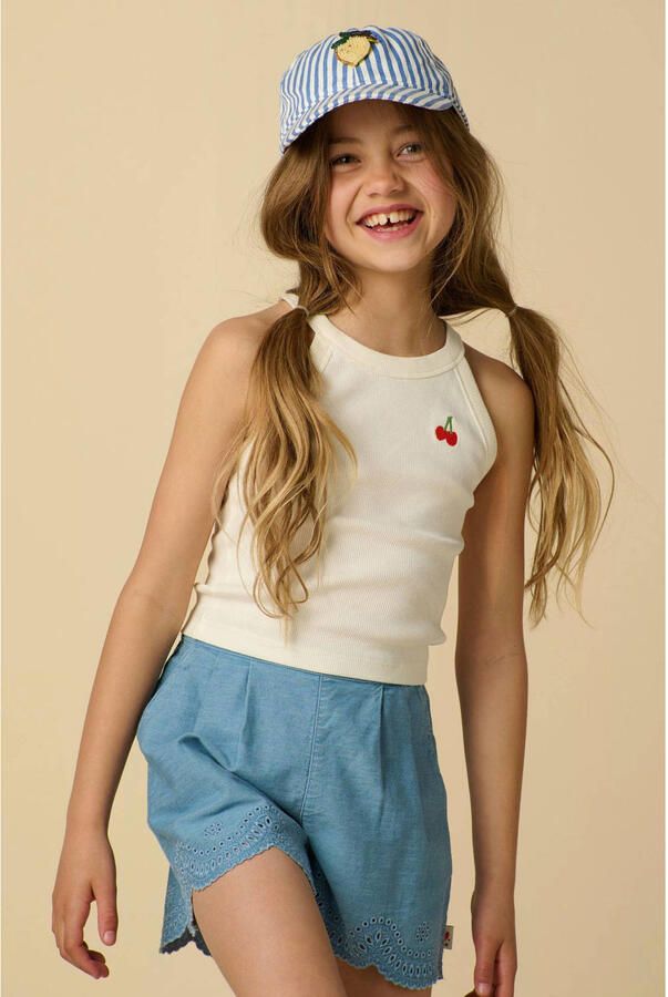 Sissy-Boy singlet rib gebreid wit