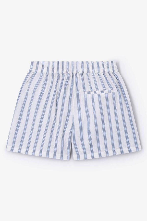 Sissy-Boy straight leg gestreepte short blauw - Foto 3