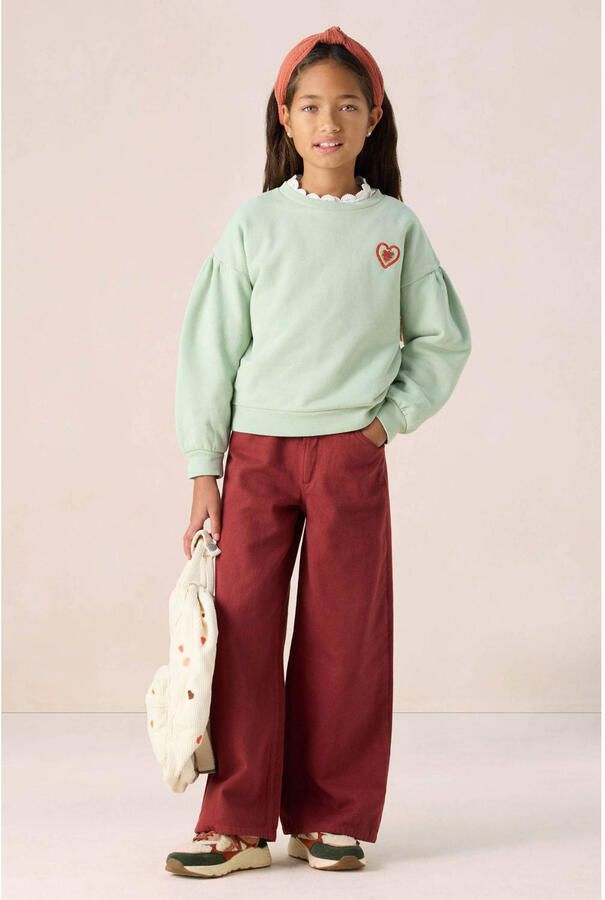 Sissy-Boy high waist wide leg jeans rood