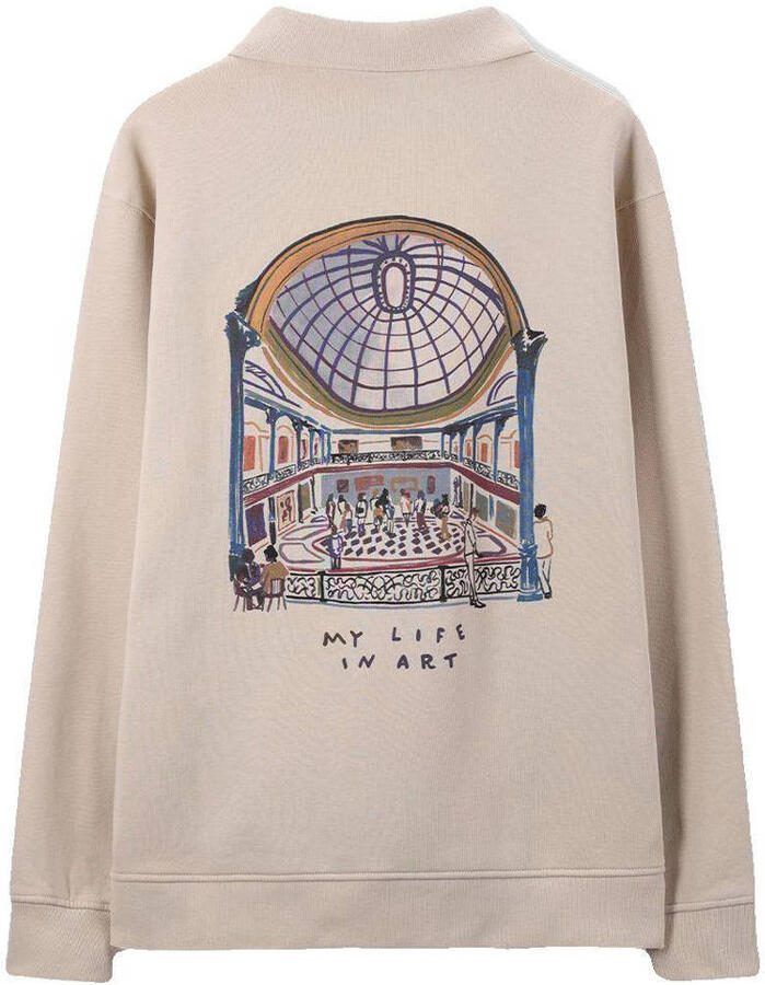 Sissy-Boy sweater met backprint beige - Foto 2