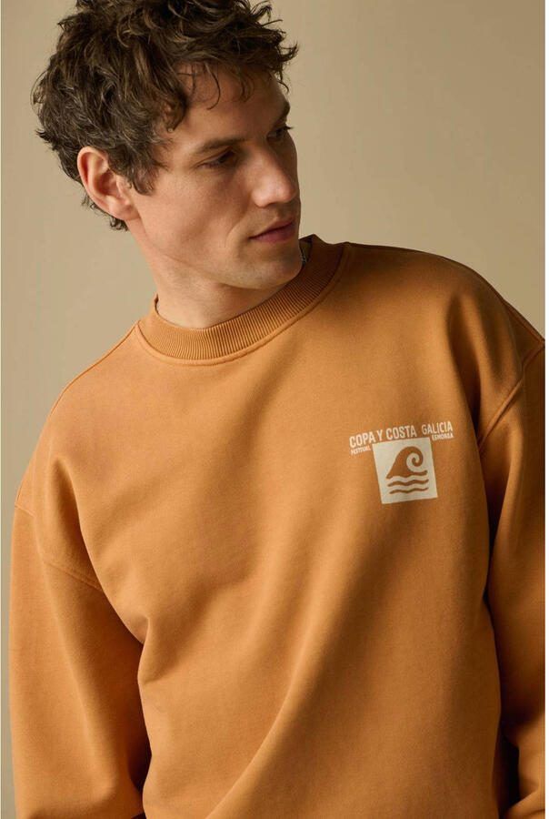 Sissy-Boy sweater met backprint bruin