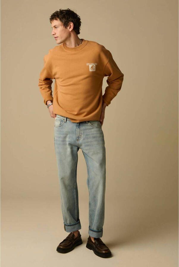 Sissy-Boy sweater met backprint bruin - Foto 3