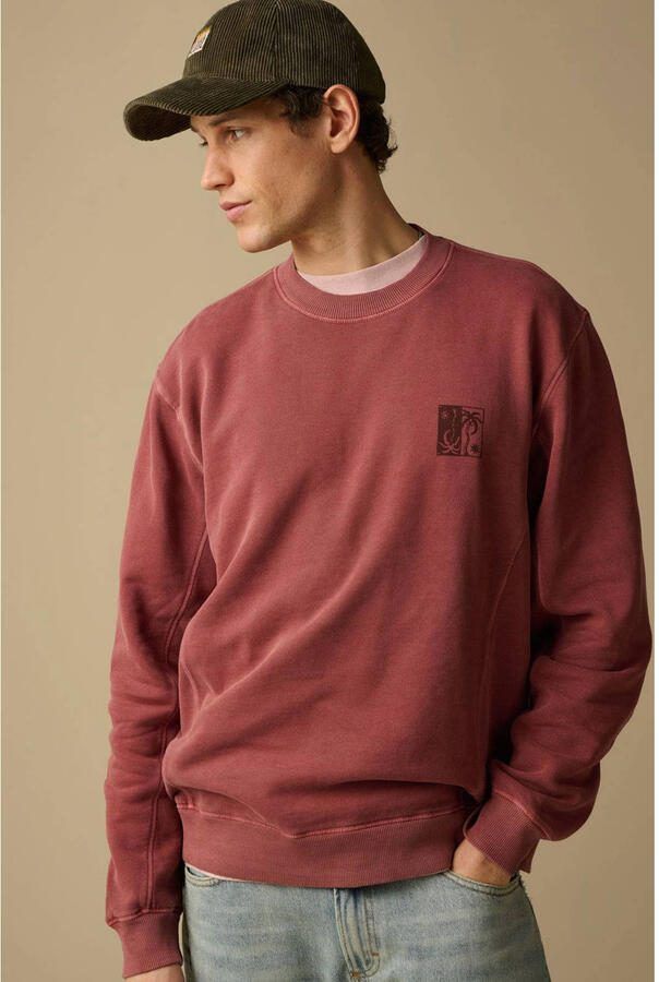 Sissy-Boy sweater met backprint donkerrood