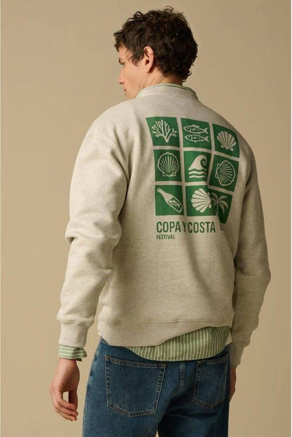 Sissy-Boy sweater met backprint grijs - Foto 3