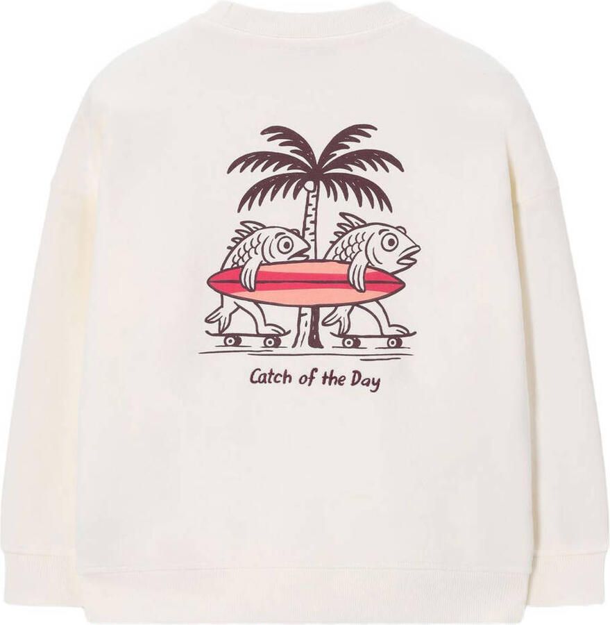 Sissy-Boy sweater met backprint wit - Foto 2