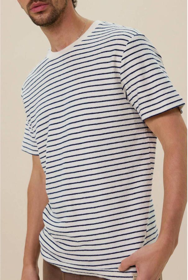 Sissy-Boy regular gestreepte T-shirt blauw