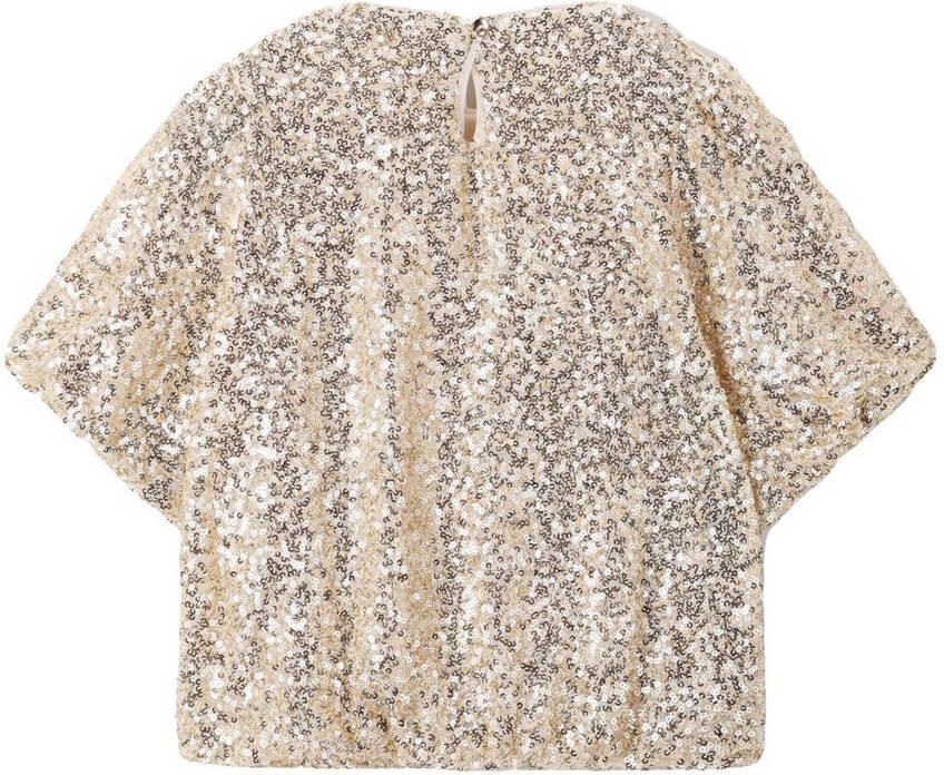 Sissy-Boy T-shirt goud met pailletten - Foto 2
