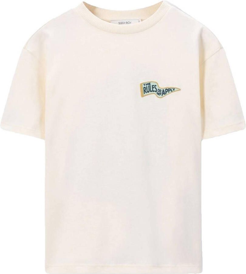Sissy-Boy T-shirt met backprint ecru
